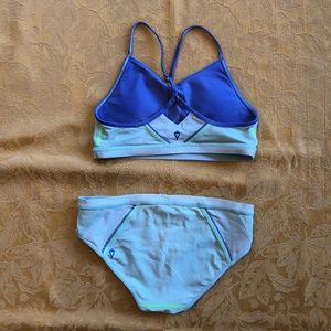 Ivivva by Lululemon girls swim suit bikini, size12